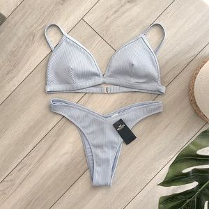 Blue Hollister Bathing Suit Set